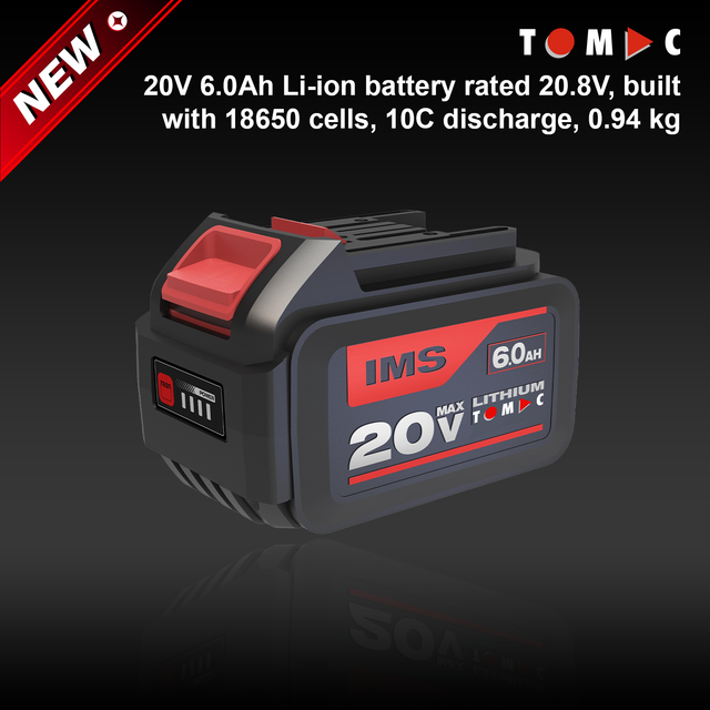 TOMAC 20V 6.0Ah Li-ion Battery
