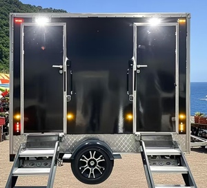 Remorque de toilette mobile Vip salle de bain portable de luxe à vendre toilettes-remorque et douches toilettes - Product Image 2