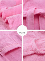 Peignoir de bain en coton 100% de luxe pour hôtel et spa, thermique, doux pour la peau, broderie personnalisable, design uni unisexe, été