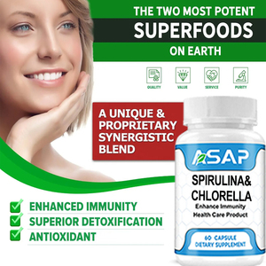 OEM Best-seller Suppléments superaliments verts véganes Capsules de chlorella et de spiruline - Product Image 2