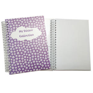 <span class=keywords><strong>Album</strong></span> de <span class=keywords><strong>scrapbooking</strong></span> <span class=keywords><strong>vierge</strong></span> double face avec couverture en PP imprimée UV réutilisable en spirale A5 A4, vente chaude Wenshun pour collection - Product Image 2