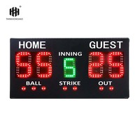 Compteurs de tableau de bord à affichage numérique télécommandés rechargeables Scorer électronique de baseball et softball pour les jeux de balle en plein air