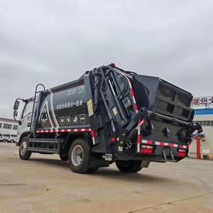 Camion à ordures compacteur pour le transport des déchets urbains domestiques de 6 m³, véhicule 4x2, 136 CV, camion à ordures compacté - Product Image 3