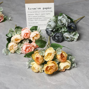 6 Roses <span class=keywords><strong>en</strong></span> Soie Réalistes Simulées, Roses Multicolores <span class=keywords><strong>de</strong></span> Tianjin, Décoration <span class=keywords><strong>de</strong></span> Mariage Noble et Élégante, Fleurs Artificielles <span class=keywords><strong>en</strong></span> <span class=keywords><strong>Gros</strong></span> à Prix Abordable - Product Image 6