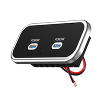 Chargeur rapide pour siège de véhicule automobile personnalisé 65W double PD 3.0 12V 24V avec port USB et prise de charge USB-C 24V pour voiture