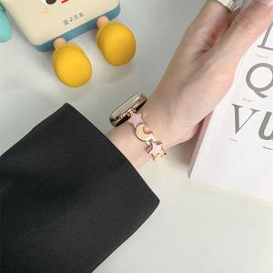 Correas de Reloj de Metal Lindas y Coloridas para Niñas, Fáciles de Usar, para <span class=keywords><strong>Apple</strong></span> <span class=keywords><strong>Watch</strong></span> 9 8 7 <span class=keywords><strong>SE</strong></span> 6 5 Series 12 MM, Correas Universales - Product Image 4