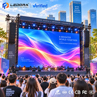 Écran LED de location 5m x 3m P3.91, système complet avec 4K HDR10, étanche IP65, pour concerts en plein air, festivals et événements en direct
