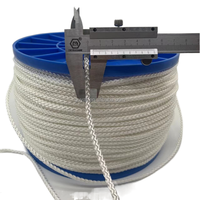 Corde tressée solide en nylon blanc, taille personnalisée de 1 à 20mm, corde d'emballage en nylon, corde haute résistance