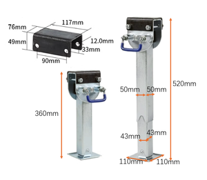 شاحنة مقطورة مثبّت الأرجل مثبّت للمقطورة مع أنبوب مربع - Product Image 5