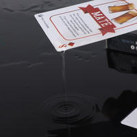 Boîte en plastique PVC imperméable personnalisée, design transparent avec rabat supérieur/inférieur, pour cartes à jouer, certifiée EN71, utilisation promotionnelle, emballage en papier