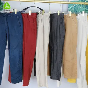 Fabbrica di seconda mano <span class=keywords><strong>abbigliamento</strong></span> Per chilo migliori pantaloni di cotone Per gli uomini Dubai vestiti usati in balle - Product Image 1