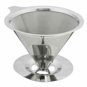 Filtro per Caffè e Tè a <span class=keywords><strong>Rete</strong></span>, Strumento a Doppio Strato in Acciaio Inox, Supporto per Filtro Caffè, Dripper per Caffè Pour Over - Product Image 2