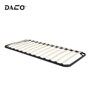 Euro phong cách tăng cường đôi kích thước thép hàn nền tảng kim loại khung giường với gỗ Slatted - Product Image 4