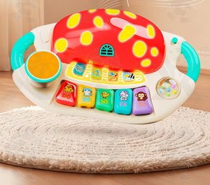 Cartoon Mushroom <b>Music</b> Piano Multifunction Function <b>Music</b> and Lights Keyboard <b>Instrument</b> Toy - Product Image 2