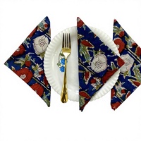 Serviettes de table jetables en coton 100% imprimées à la main, 80x120cm, écologiques, personnalisables, style américain, pour mariage
