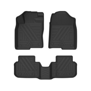 พรมปูพื้น AUTOBO Precise Fit TPE สำหรับทุกสภาพอากาศ สำหรับรถยนต์ Civic Hatchback ปี <span class=keywords><strong>2022</strong></span> ขึ้นไป พร้อมช่องระบายอากาศด้านหลังแบบเฉพาะ ชุดเต็ม - Product Image 1