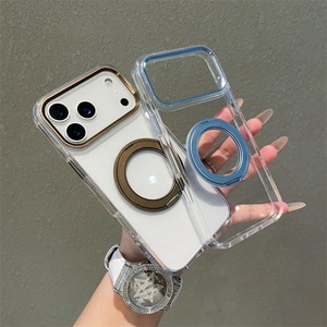 Funda Transparente Giratoria 360° de TPU y Acrílico para Teléfono Móvil, Compatible con iPhone 17 Air, 16, 15, 14, 13, 12 Pro Max, en Oferta - Product Image 2