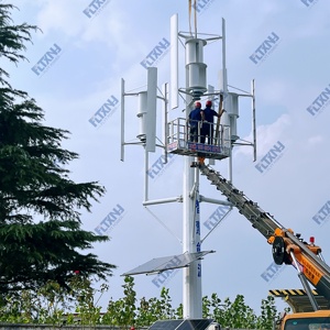 Sistema Híbrido Eólico de Eje Vertical con Imán de Corriente Alterna de 48V, 96V, 110V, 3KW, 5KW, 10KW, 20KW, 30KW y Aerogenerador de 10KW, 20KW, 30KW - Product Image 6