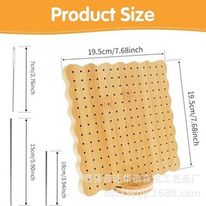 Tabla de ganchillo de bambú, tablero de madera para tejer y proyectos de manualidades - Product Image 4