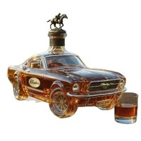 Verre à whisky à vendre, carafe à vin avec couvercle en forme de cheval, bouteille à vin en verre borosilicate de haute qualité, bouteille en verre en forme de voiture