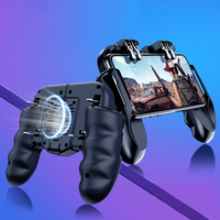 H9 PU-BG Enam Jari Pengendali Game, Gamepad Bebas Menembak Kipas Pendingin Gamepad Joystick untuk Ponsel IOS Android