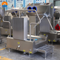 Machine automatique de nettoyage des semelles et des bottes pour l'hygiène, station de désinfection pour abattoirs et usines agroalimentaires avec désinfectant pour les mains