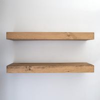 Moderne minimalist ische Massivholz wand schwimmende Regal Set 2-für Wohnkultur Wohnzimmer Badezimmer Küche Garage Lebensmittel Blumentopf sicher