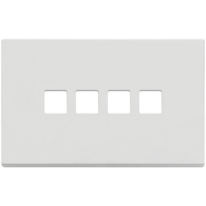 4Mx4 Flat Matt White <b>Plate</b> 14.7X9.7X1.4 <b>Wall</b> Switch Cover - Product Image 1