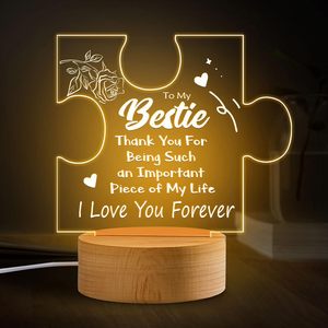 Veilleuse de tableau d'affichage <span class=keywords><strong>pour</strong></span> mère, papa, lampe de base en bois LED, cadeau d'<span class=keywords><strong>anniversaire</strong></span> de Noël - Product Image 5