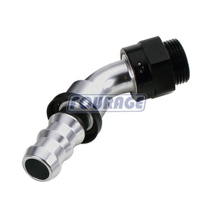 45 độ nhôm Metric m22x1.5 để hose barb Push On Hose End dầu Cooler phù hợp adapter - Product Image 1