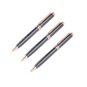 Bolígrafo Metálico Azul de Moda 2024 con Logotipo Grabado - Product Image 1