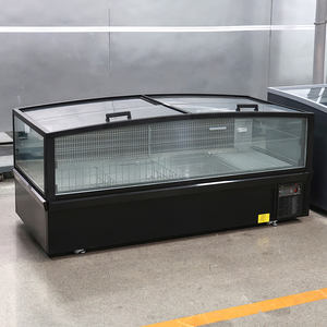 Congélateur-îlot commercial durable à <span class=keywords><strong>porte</strong></span> vitrée, grande capacité, éclairage LED, dégivrage automatique, prix bas - Product Image 4