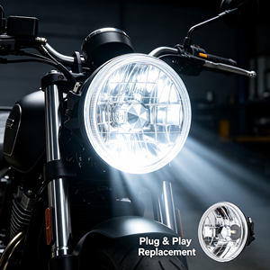 Faro Clásico para Automóvil de 5 Pulgadas con LED <span class=keywords><strong>H4</strong></span> Remanufacturado, Luz Blanca Brillante de Largo Alcance, Semi-Encapsulado - Product Image 6