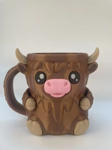 Dễ thương phim hoạt hình động vật nước Mug FERDINAND vùng cao bò Ice pint chủ sáng tạo mô hình con bò cà phê sữa trà cup - Product Image 6