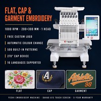 Mesin Bordir untuk Penjual Online Pesanan Kustom dalam Jumlah Kecil Single Head 1201 Mini untuk Kaos dan Tas Tote