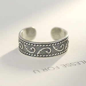 2020 venta directa de fábrica de moda salvaje S925, anillo de plata esterlina, - Product Image 2
