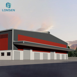 Quick Assembly Portal Steel Warehouse Temporary Equipment <b>Storage</b> For Bridge Construction Project - Product Image 2