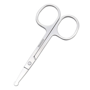 Rose Gold Eyebrow Scissors Stainless Steel Blunt Tip For Facial Hair Trimming General Use - Product Image 3