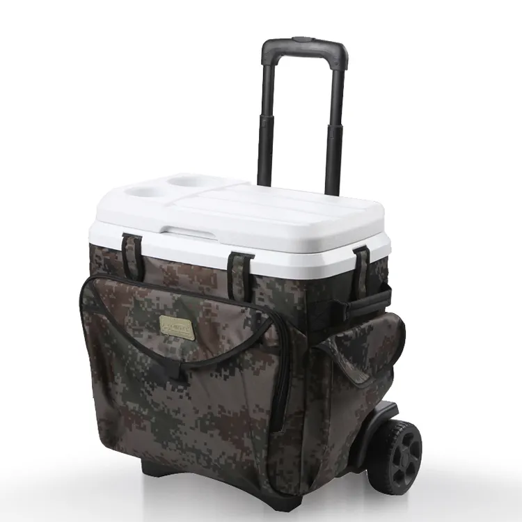 18L di ghiaccio di pesca scatola del dispositivo di raffreddamento portatile con ruote dura dispositivo di raffreddamento con CE ha approvato dispositivo di raffreddamento box ruote