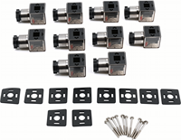 Connecteur de vanne solénoïde ALITAIR type A, voyant lumineux LED, prise solénoïde hydraulique pour connexion de bobine