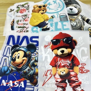 Autocollants de transfert thermique DTF de qualité supérieure, design personnalisé, casquettes, tasses isothermes, matériau PET durable et imperméable, lavable, Nasa Bear <span class=keywords><strong>Mickey</strong></span> - Product Image 1