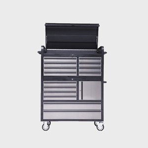 Hyxion <span class=keywords><strong>plan</strong></span> <span class=keywords><strong>de</strong></span> <span class=keywords><strong>travail</strong></span> en bois d'hévéa coffre outil husqvarna coffre à outils bmr coffre outil noir <span class=keywords><strong>garage</strong></span> à la maison - Product Image 2