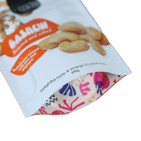 Sachet d'emballage personnalisé en aluminium brillant imprimé, thermoscellable, résistant à l'humidité, laminé, pour noix et conservation alimentaire