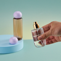 Flacon pulvérisateur de parfum de luxe de 100 à 150 ml, huile pour le corps, parfum pour les cheveux, vaporisateur fin, flacon cosmétique en plastique PET avec bouchons à dôme