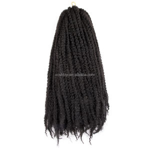 Extensiones de Cabello Marley de 18 Pulgadas para Trenzas, Cabello Sintético Multicolor Borgoña, <span class=keywords><strong>Rubio</strong></span> y Negro para Trenzas Marley - Product Image 5