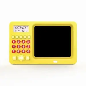 Oferta especial Calculadora aritmética oral para estudiantes de primaria con tablero de escritura LCD_Aritmética y escritura a mano 2 en 1 Calculadora para niños