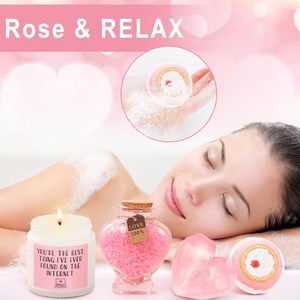 Nouvelles idées 2024 luxe rose Spa Box mère saint valentin <span class=keywords><strong>cadeau</strong></span> panier relaxant bébé bain demoiselle d'honneur obtenir bien bientôt cadeaux pour les femmes - Product Image 4