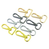 Mousqueton à ressort ovale en alliage de zinc Qiannuo, style naturel, durable, pour porte-clés, sangle de sac, bricolage