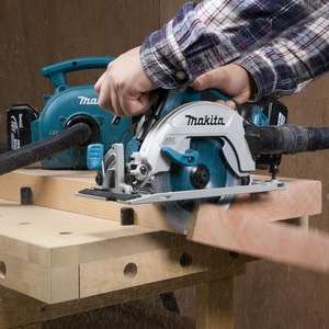 Scie circulaire sans fil Makita 6-1/2 pouces, moteur sans balais, batterie lithium 18V, usage général - Product Image 3