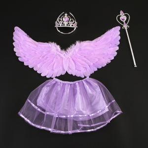 Alas de Ángel de Plumas para Niños y Adultos, Accesorios para Escenario, Halloween, Venta al por Mayor - Product Image 4
